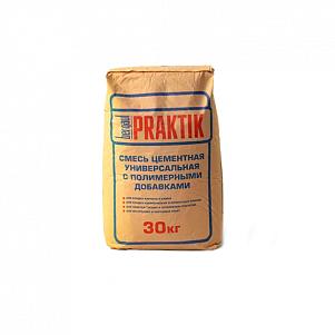Смесь сухая универсальная цементная Bergauf Praktik с полимерными добавками 30 кг